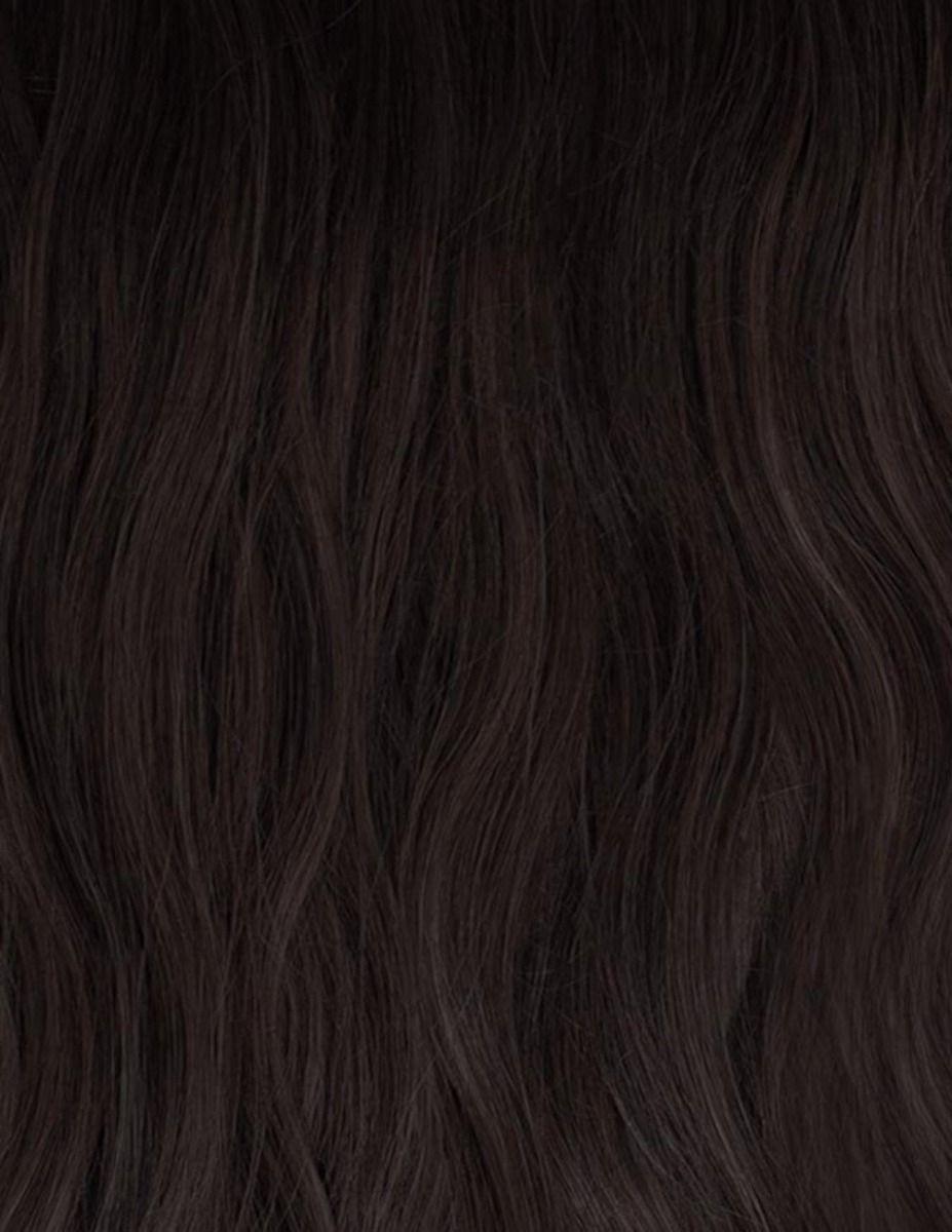 Beauty Works 18" Beach Wave Double Hair Set Clip-In Extensions - Raven
