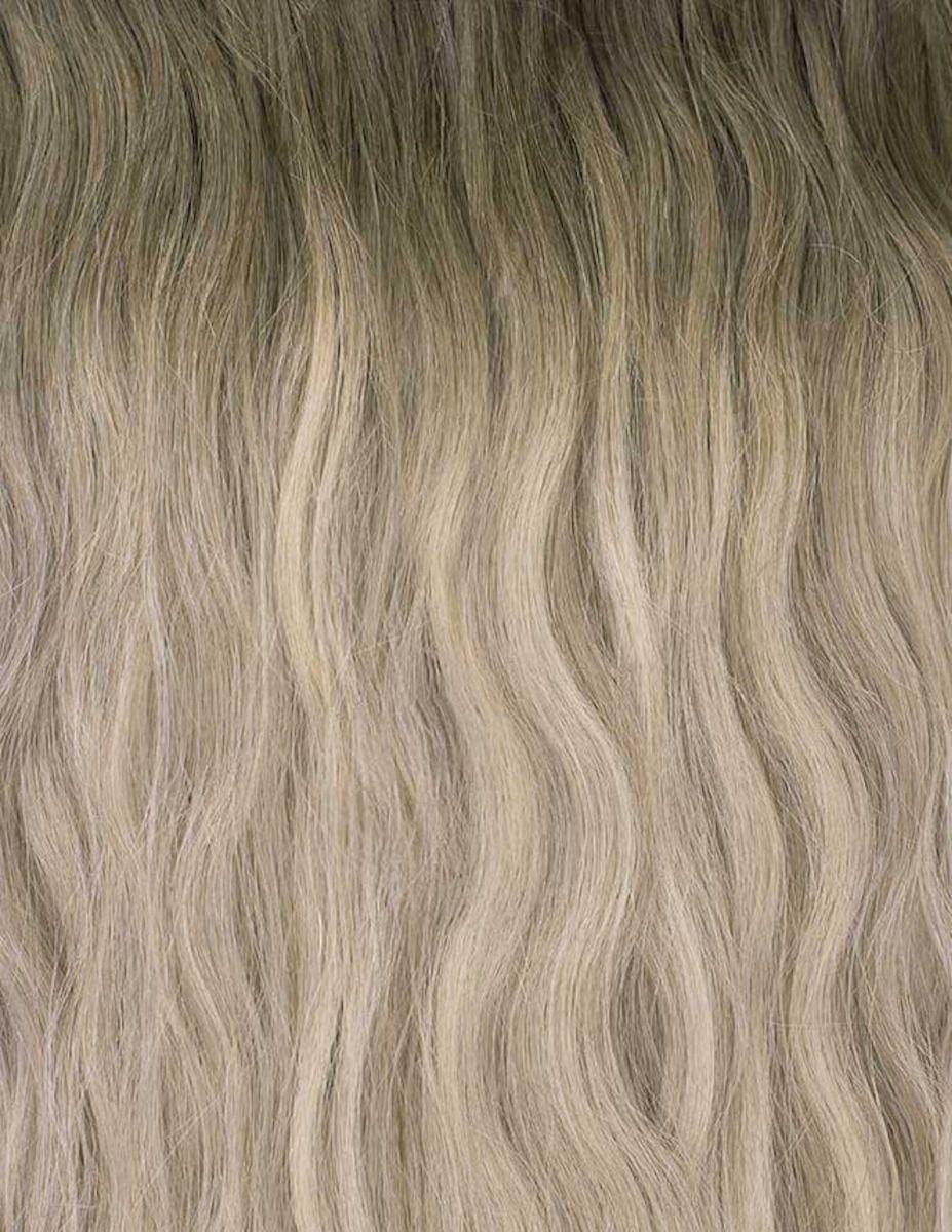 Beauty Works 18" Beach Wave Double Hair Set Clip-In Extensions - Scandinavian Blonde