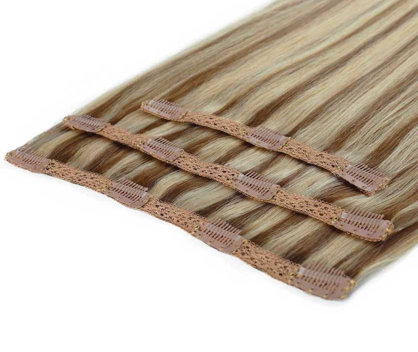 Beauty Works 18" Deluxe Remy Instant Clip-In Hair Extensions- Honey Blonde