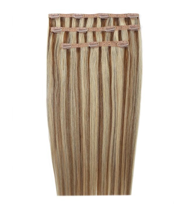 beauty works 18" Deluxe Remy Instant Clip-In Hair Extensions- Honey Blonde