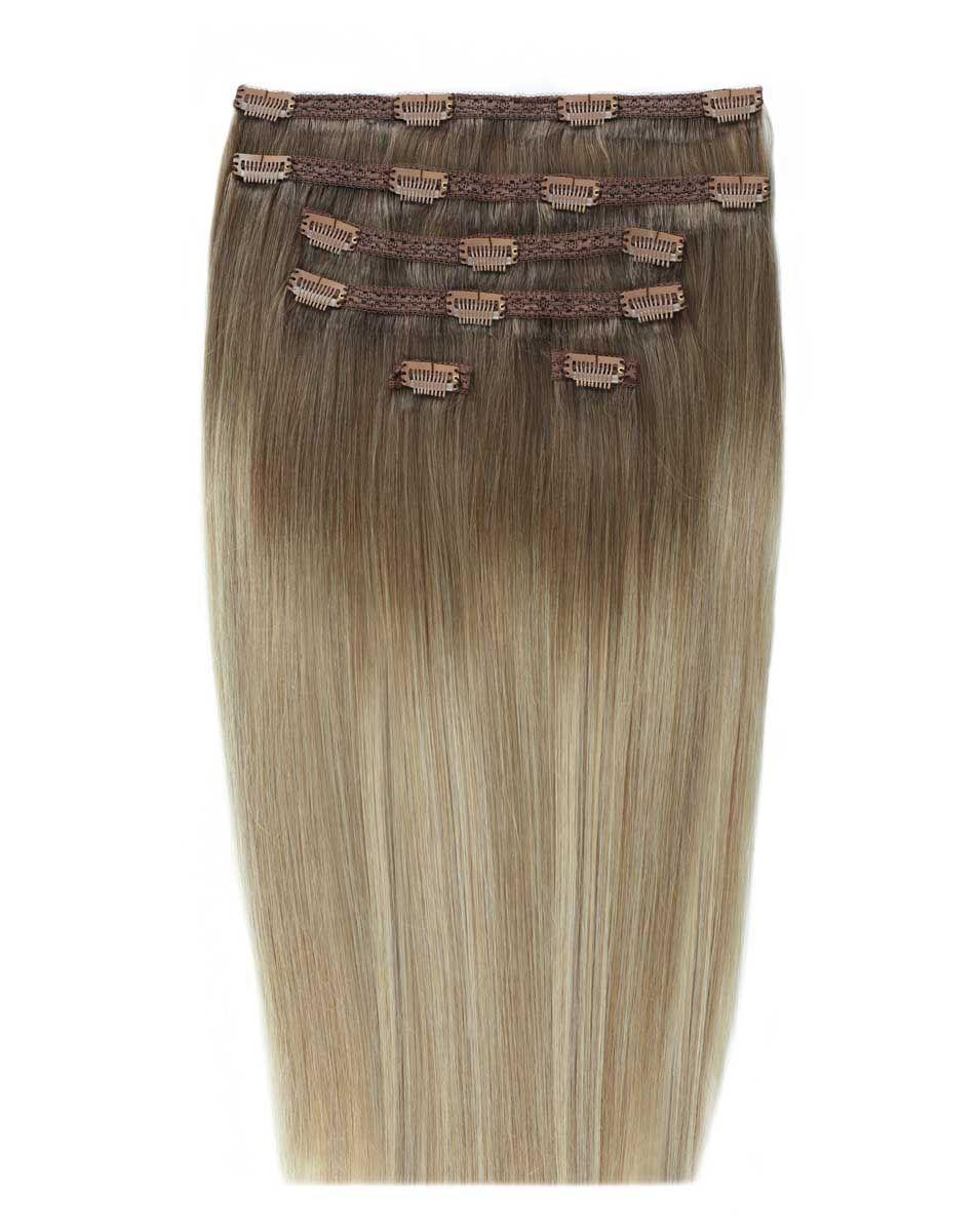 beauty works 18" Double Hair Set Clip-In Extensions - Bergen Blonde