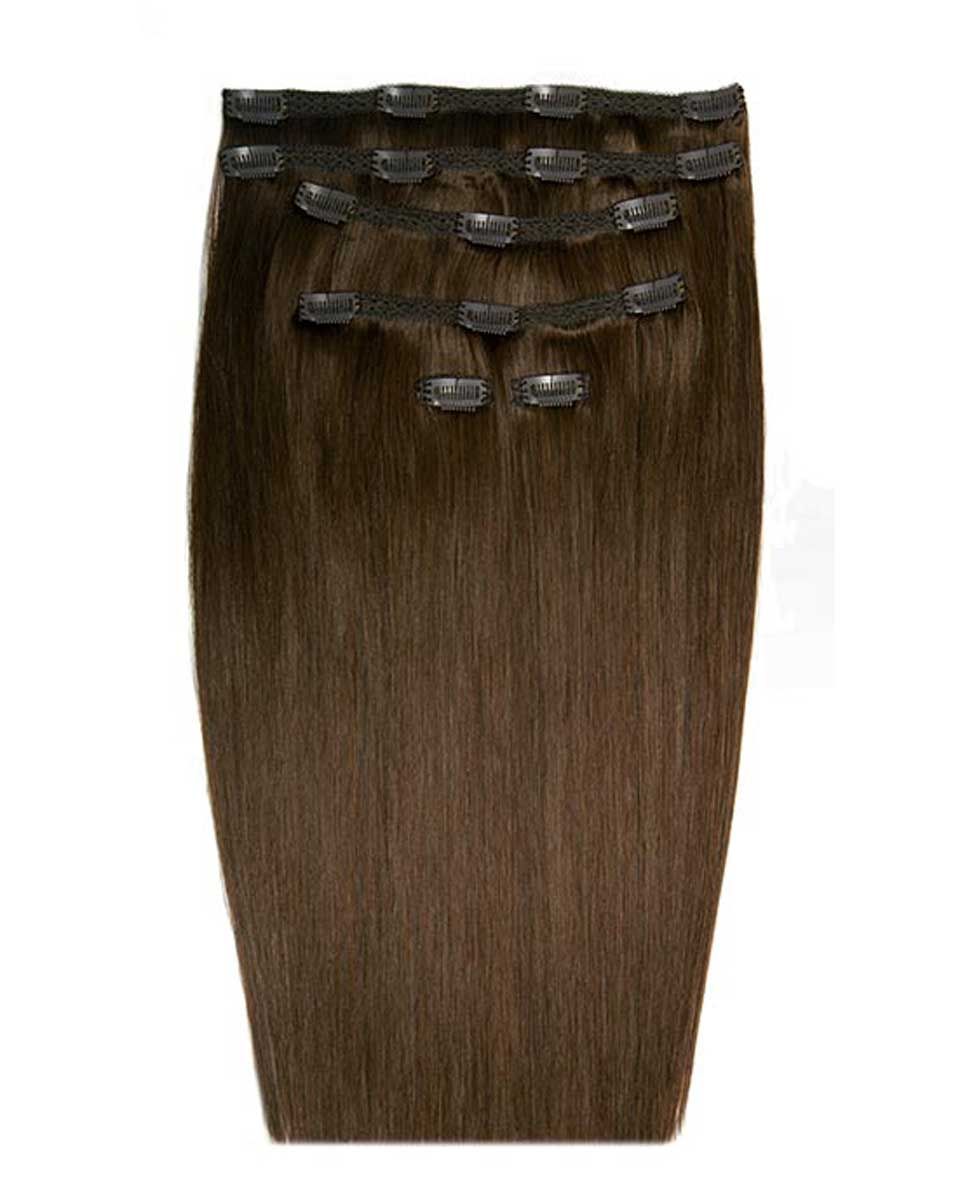beauty works 18" Double Hair Set Clip-In Extensions - Brazilia
