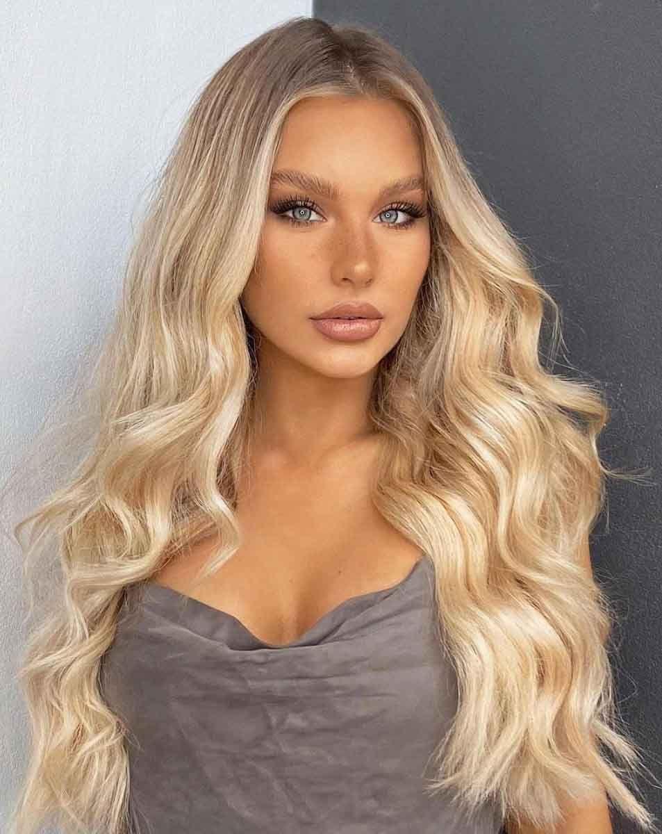Beauty Works 18" Double Hair Set Clip-In Extensions - California Blonde