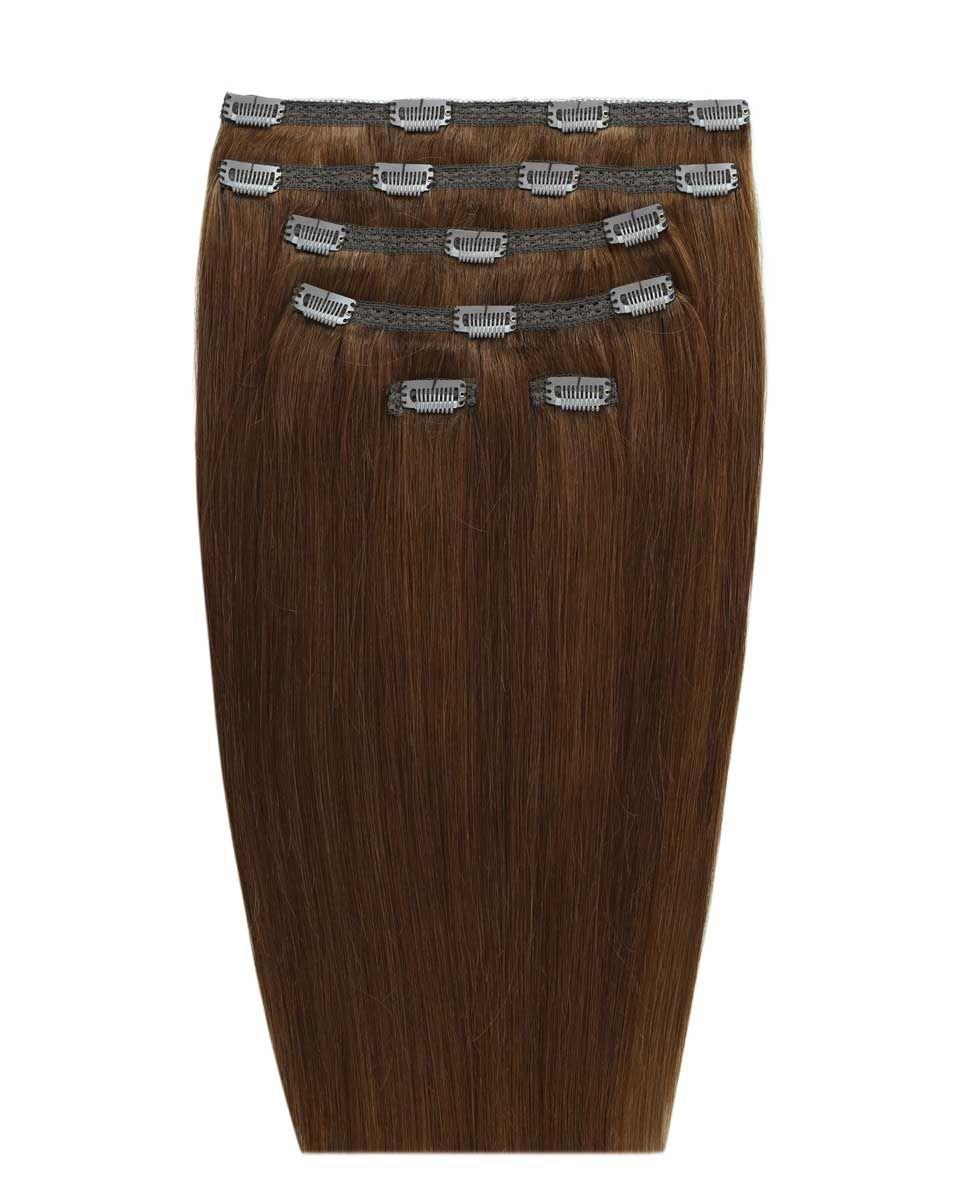beauty works 18" Double Hair Set Clip-In Extensions - Caramel