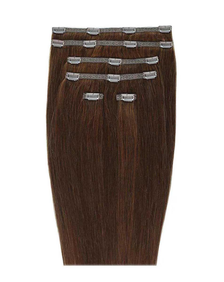 beauty works 18" Double Hair Set Clip-In Extensions - Chocolate