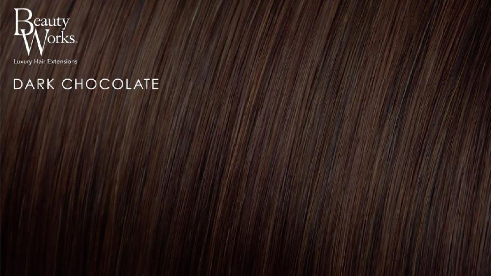 Beauty Works 18" Double Hair Set Clip-In Extensions - Dark Chocolate
