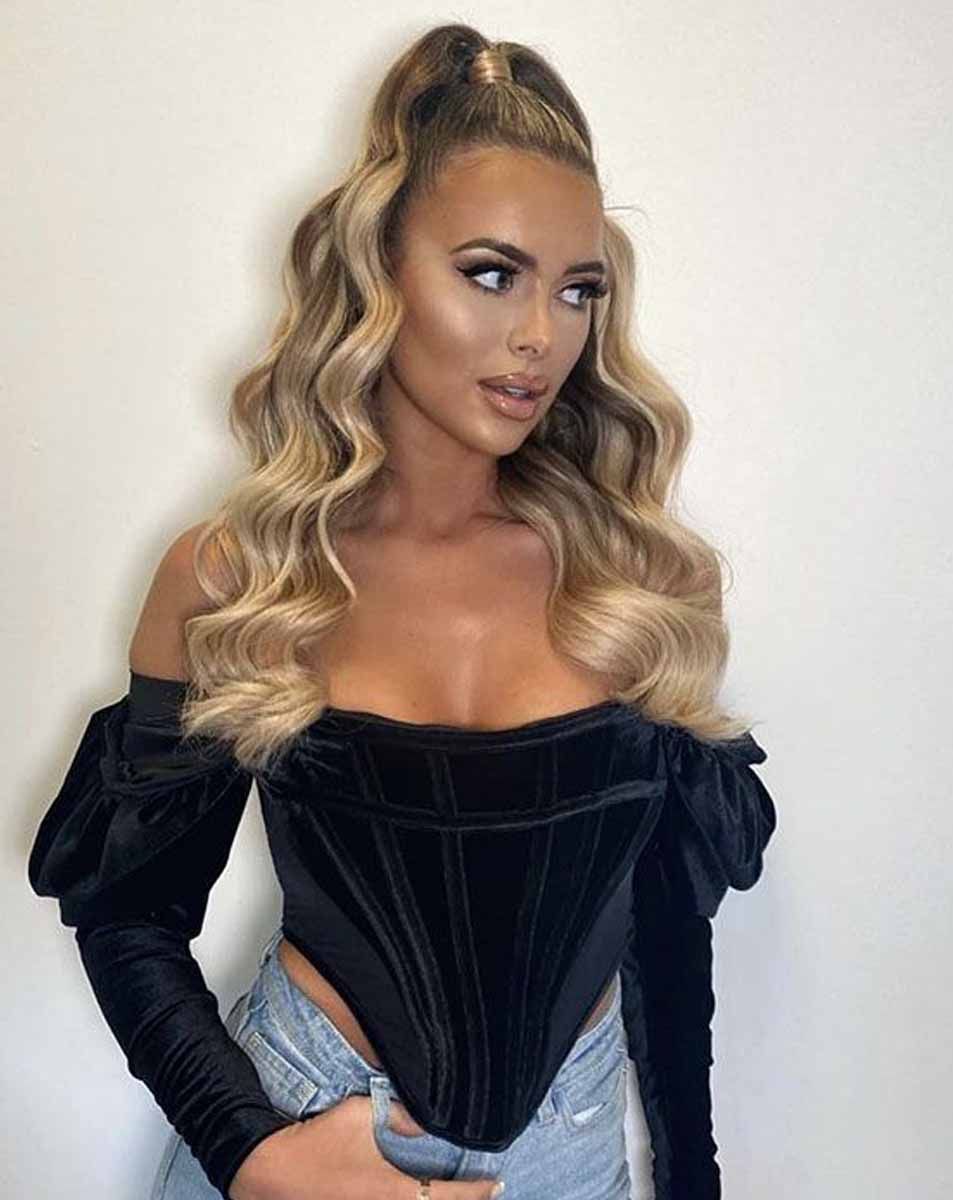 Beauty Works 18" Double Hair Set Clip-In Extensions - High Contrast Warm