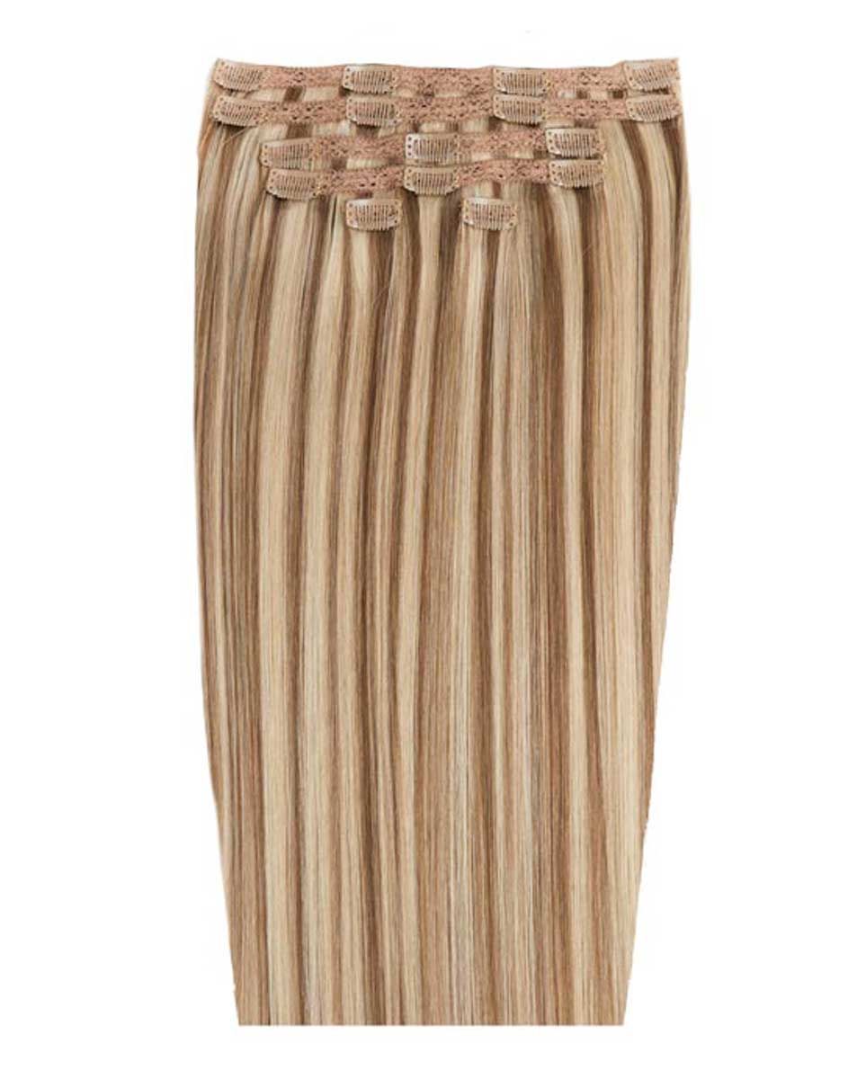 beauty works 18" Double Hair Set Clip-In Extensions - Honey Blonde