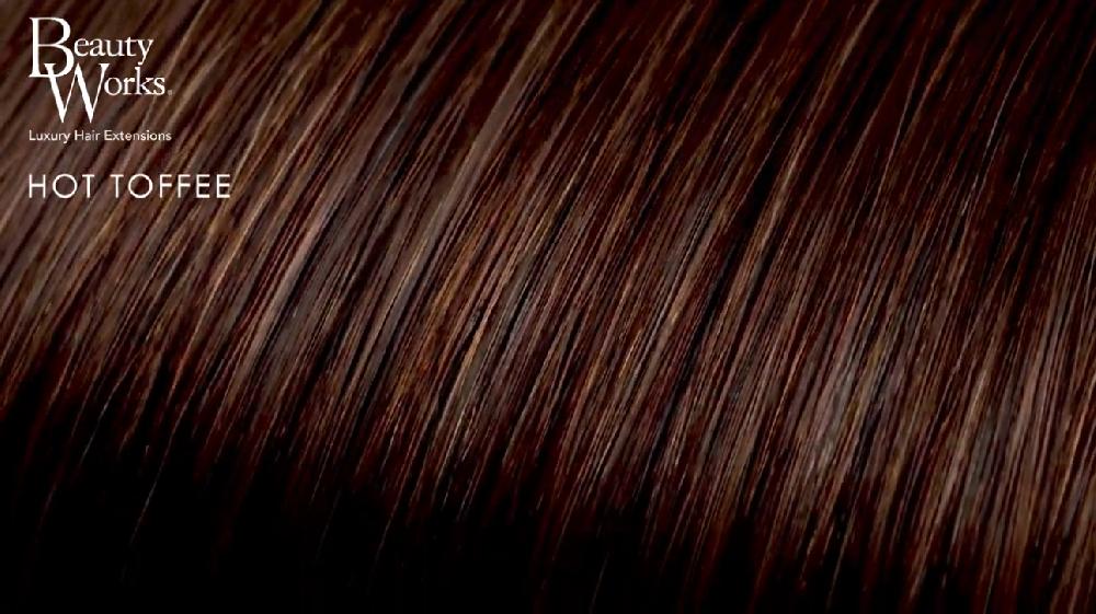 Beauty Works 18" Double Hair Set Clip-In Extensions - Hot Toffee