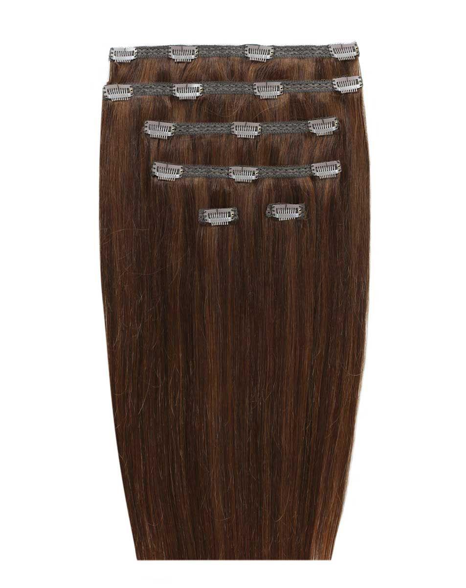 beauty works 18" Double Hair Set Clip-In Extensions - Hot Toffee