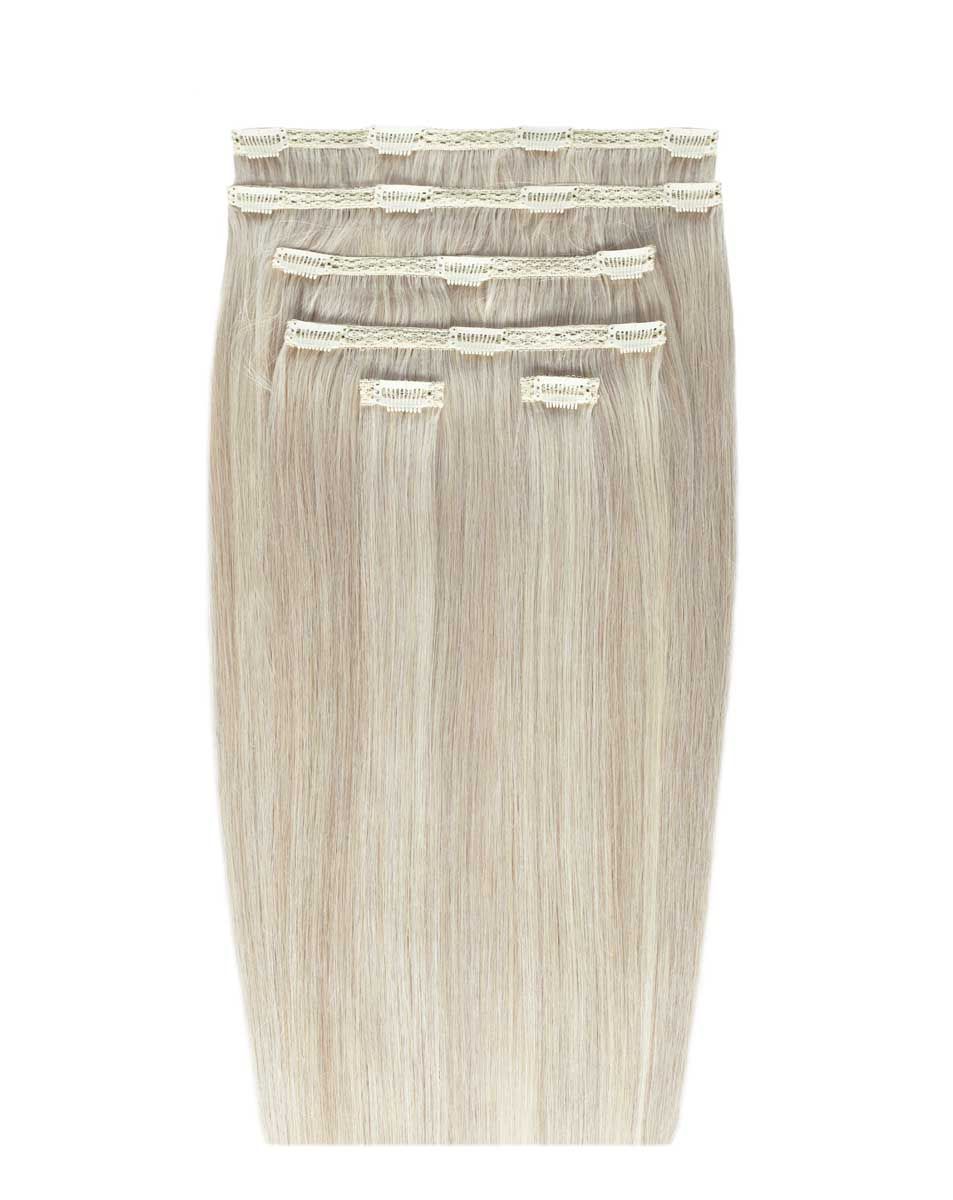 beauty works 18" Double Hair Set Clip-In Extensions - Iced Blonde