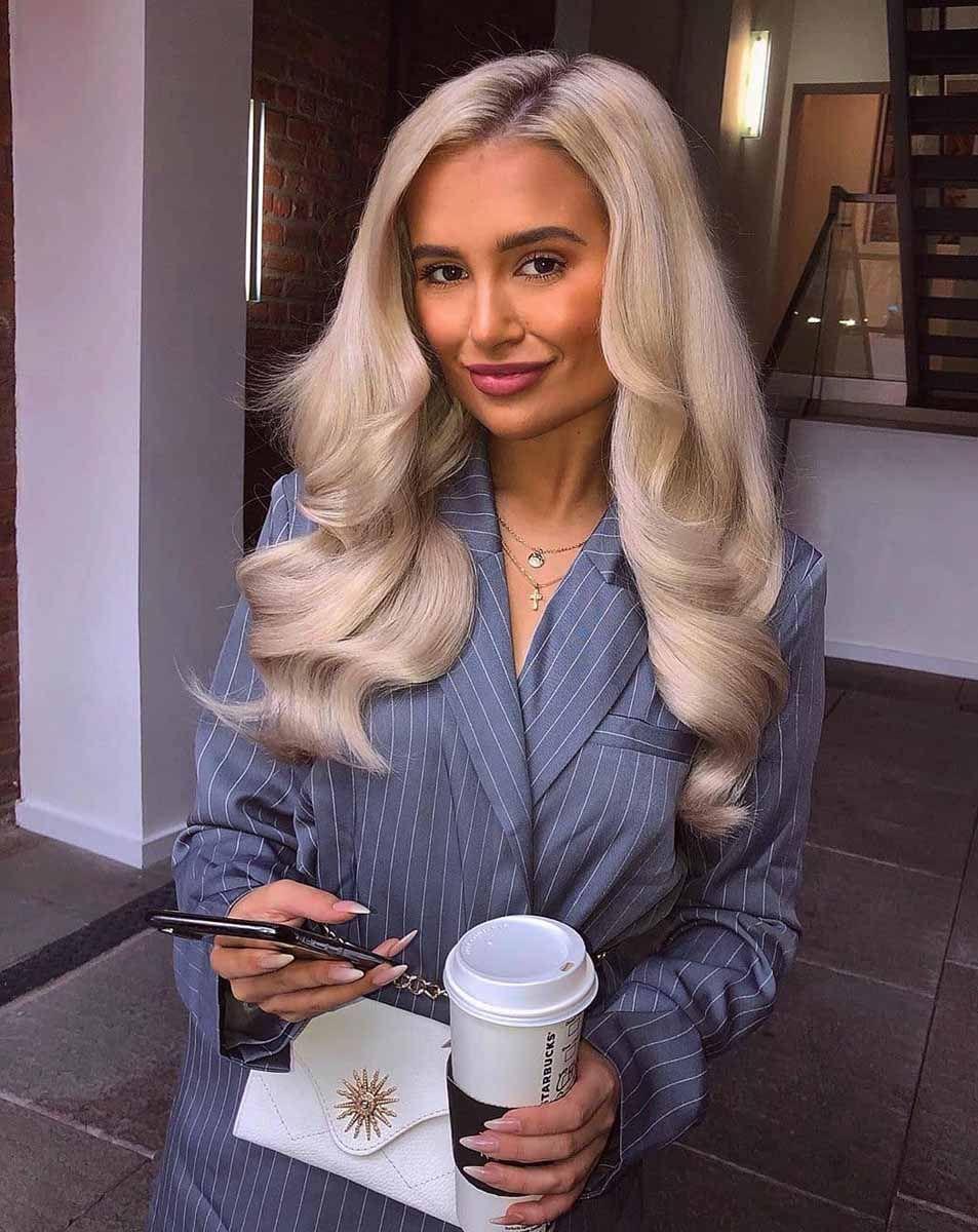 Beauty Works 18" Double Hair Set Clip-In Extensions - Ivory
