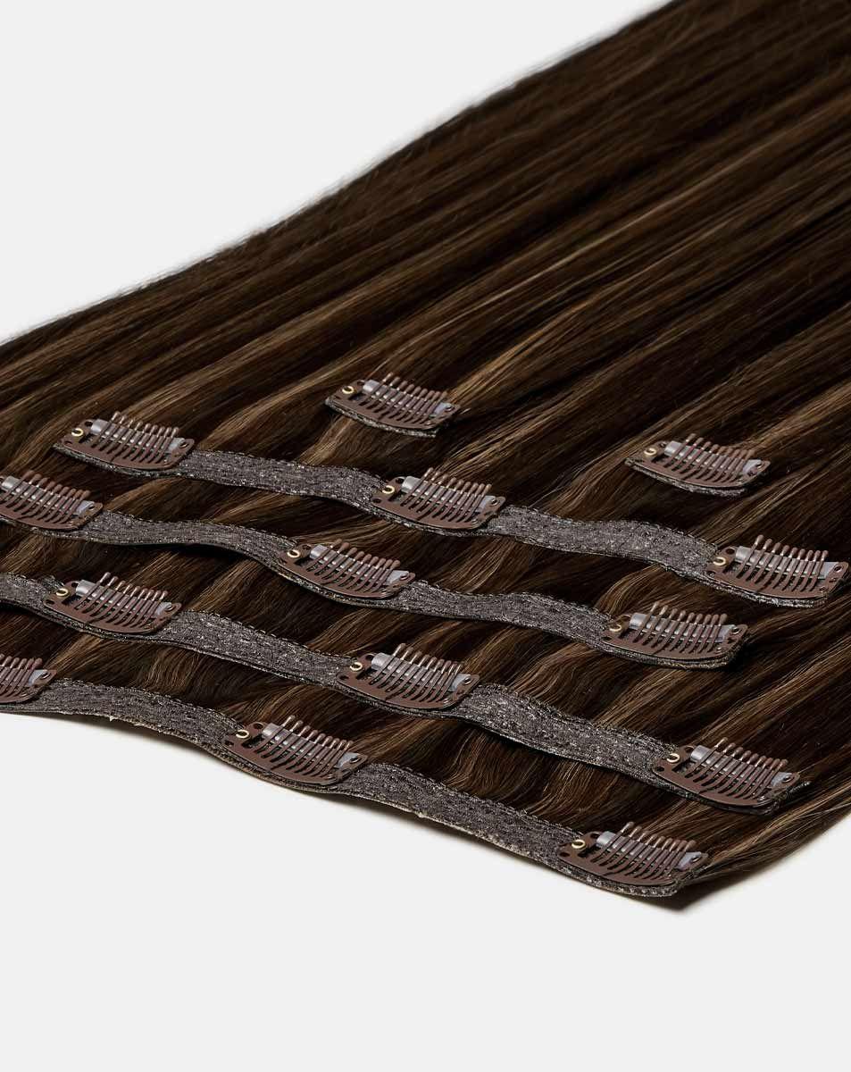 Beauty Works 18" Double Hair Set Clip-In Extensions - Maya Jama X Toffee Crunch