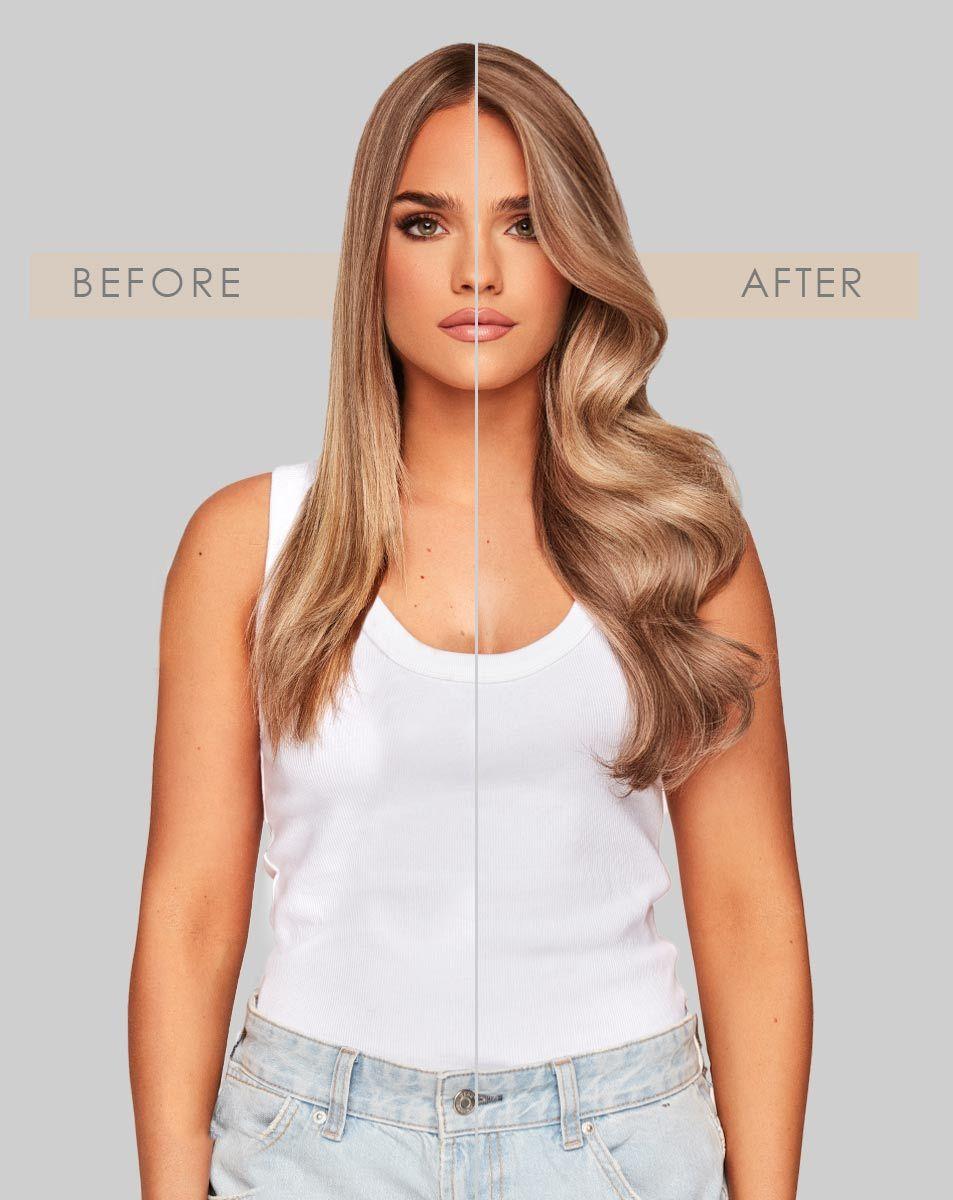 Beauty Works 18" Double Hair Set Clip-In Extensions - Maya Jama X Cookies And Cream