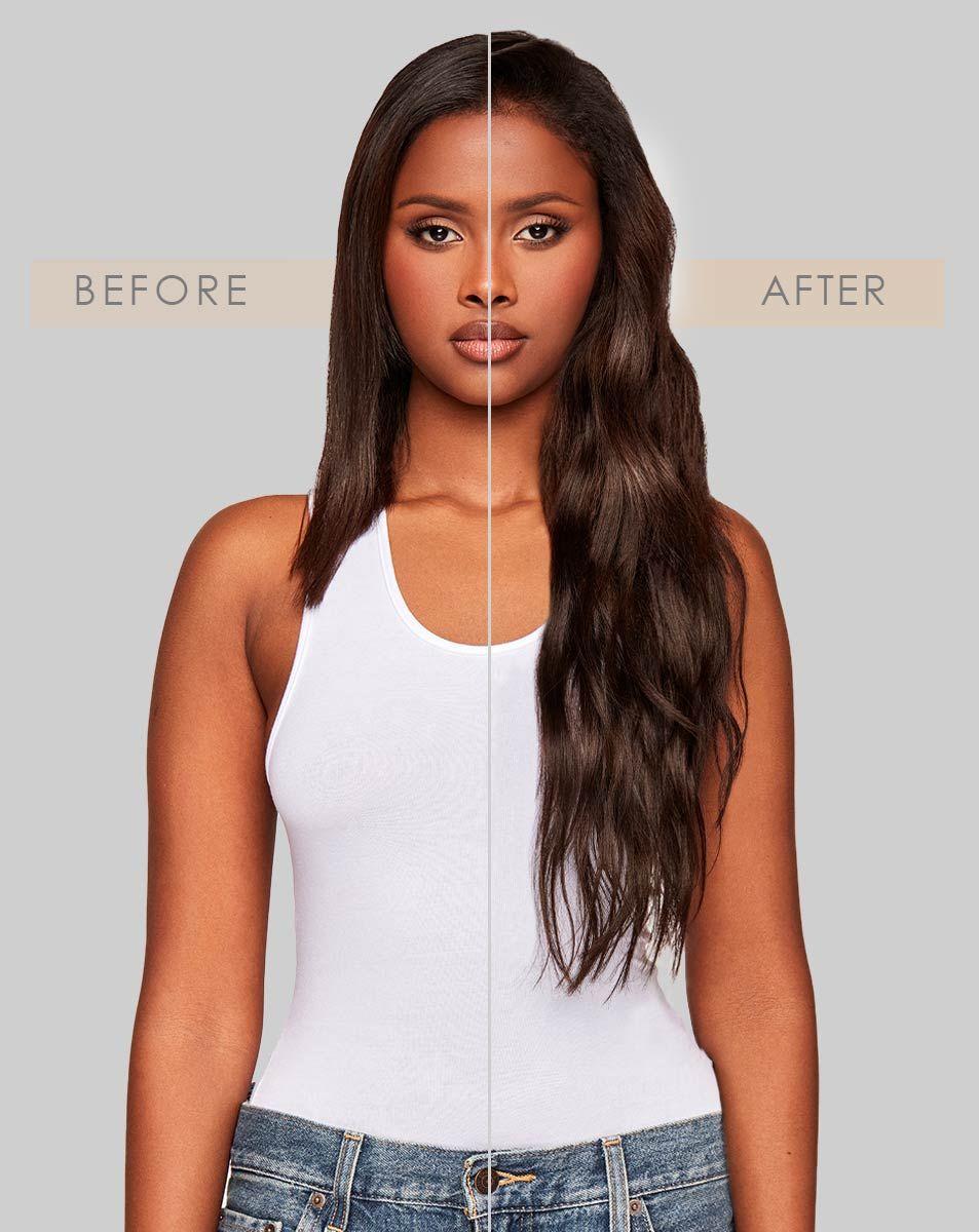 Beauty Works 18" Double Hair Set Clip-In Extensions - Maya Jama X Hot Fudge