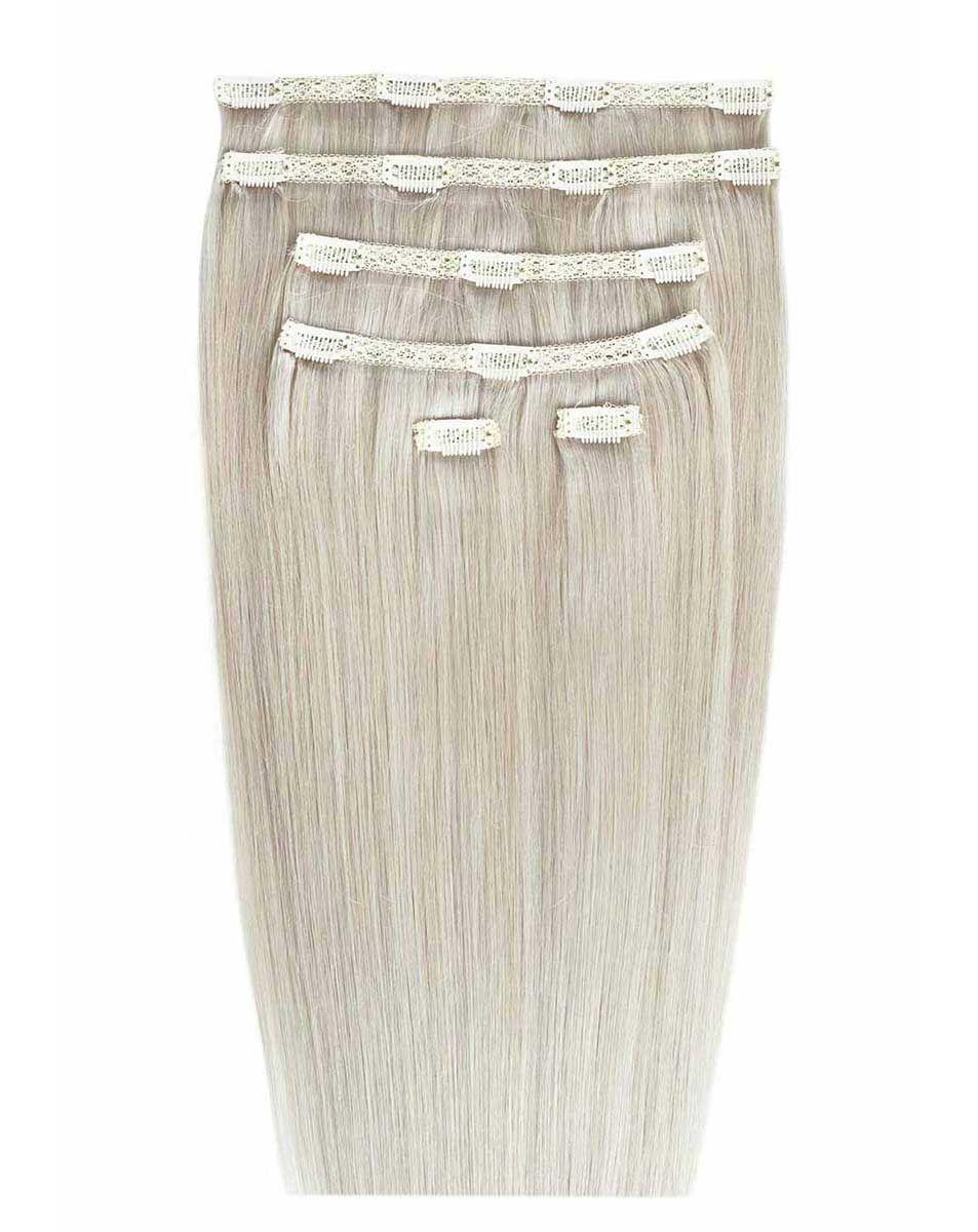 beauty works 18" Double Hair Set Clip-In Extensions - Silver