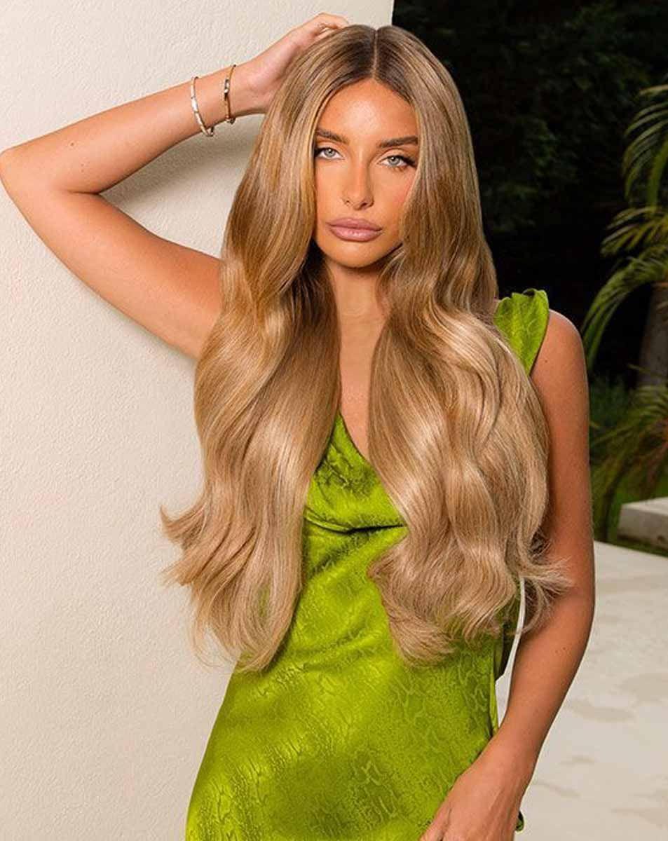 Beauty Works 18" Double Hair Set Clip-In Extensions - St Tropez Blonde
