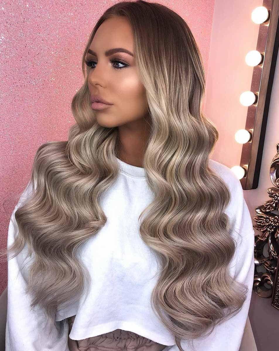 Beauty Works 18" Double Hair Set Clip-In Extensions - Viking Blonde