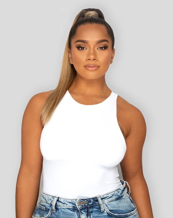 Beauty Works 18" Super Sleek Clip-In Invisi® Ponytail - Espresso Brown