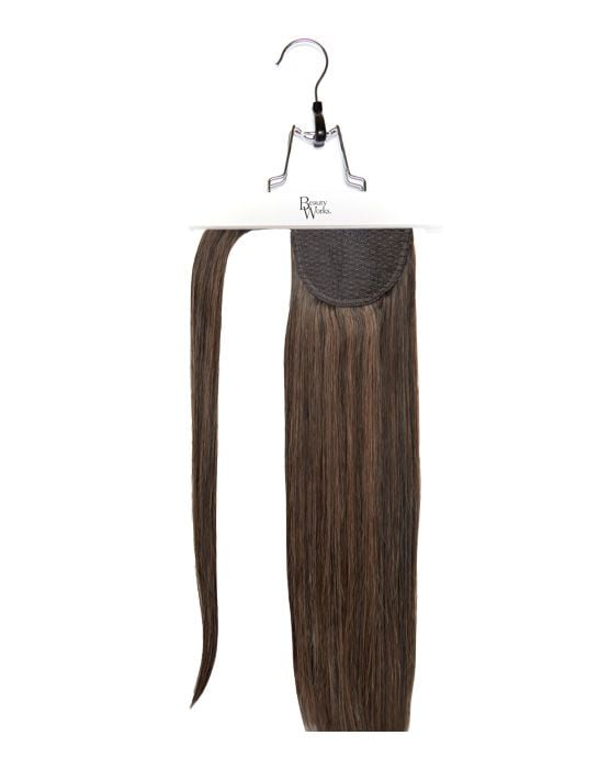 beauty works 18" Super Sleek Clip-In Invisi® Ponytail - Espresso Brown