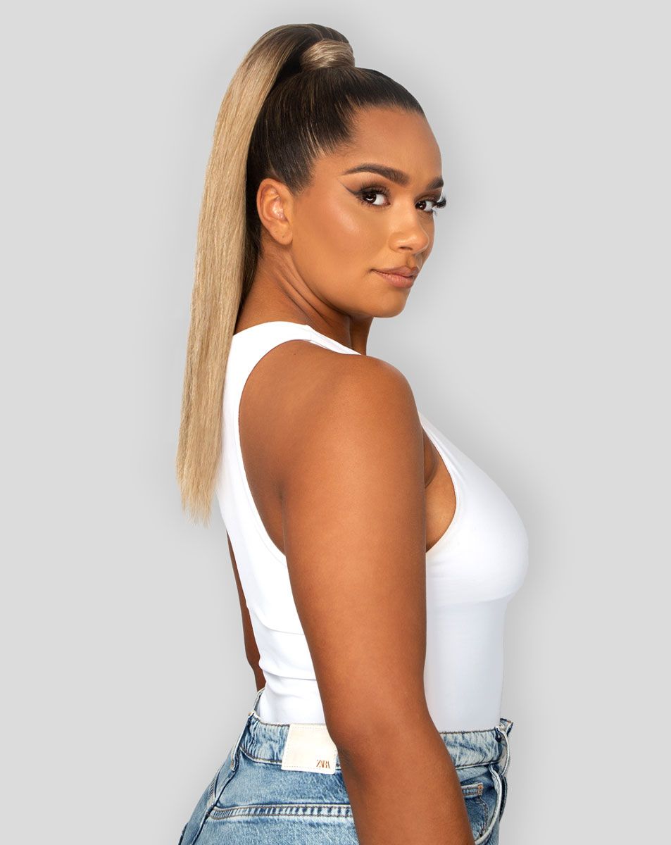 Beauty Works 18" Super Sleek Clip-In Invisi® Ponytail - Molly-Mae