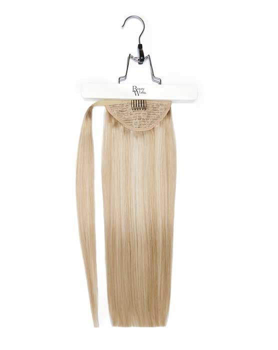 beauty works 18" Super Sleek Clip-In Invisi® Ponytail - Pure Platinum