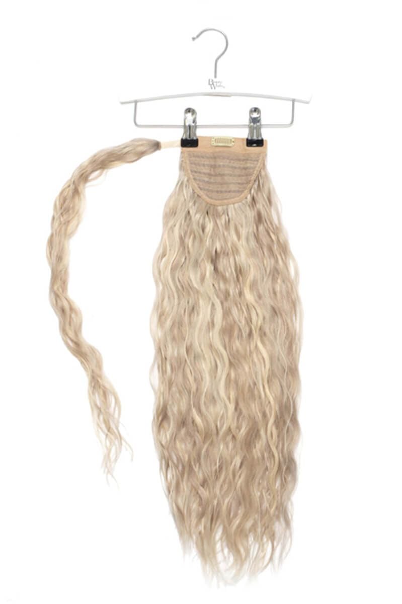 beauty works 20" Clip-in Beach Wave Invisi® Ponytail - Barley Blonde