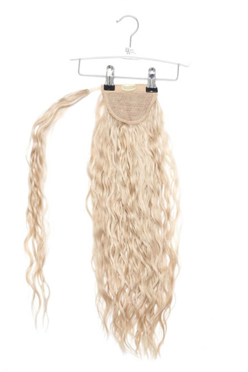 beauty works 20" Clip-in Beach Wave Invisi® Ponytail - Champagne Blonde