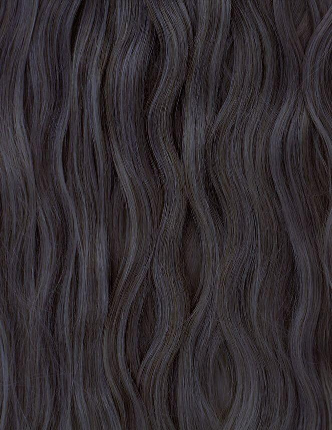 Beauty Works 20" Clip-in Beach Wave Invisi® Ponytail - Ebony