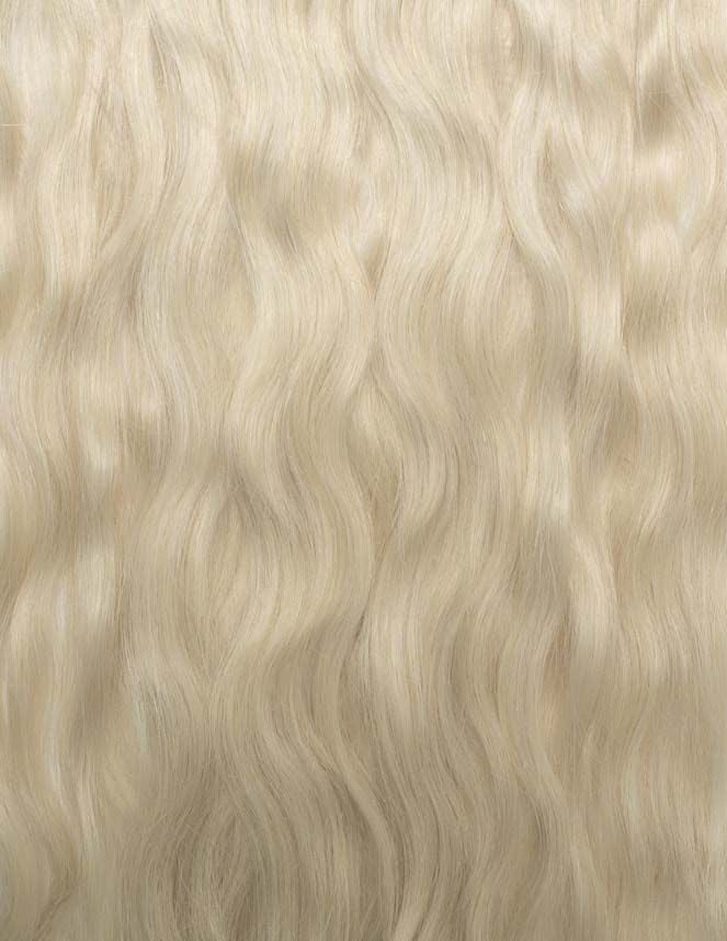 Beauty Works 20" Clip-in Beach Wave Invisi® Ponytail - Pure Platinum