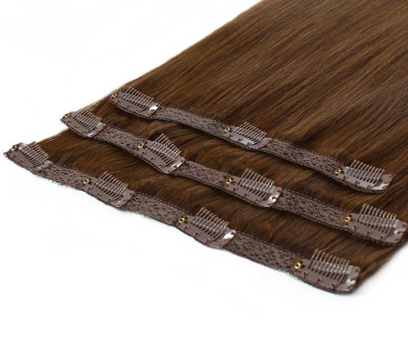 Beauty Works 20" Deluxe Remy Instant Clip-In Hair Extensions - Caramel