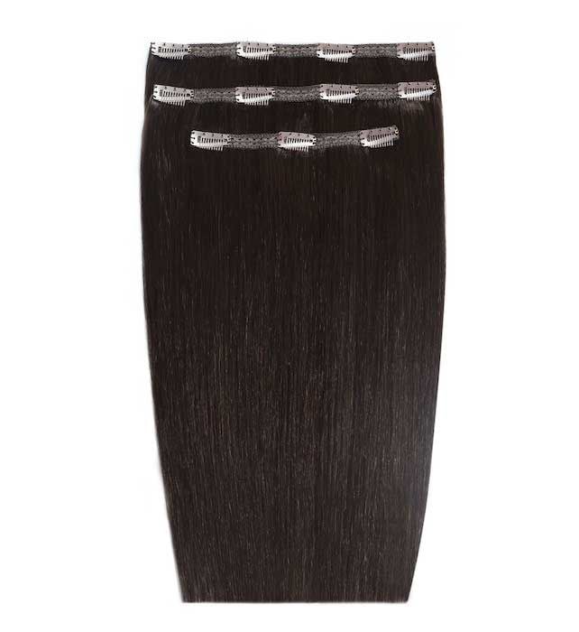 beauty works 20" Deluxe Remy Instant Clip-In Hair Extensions - Ebony