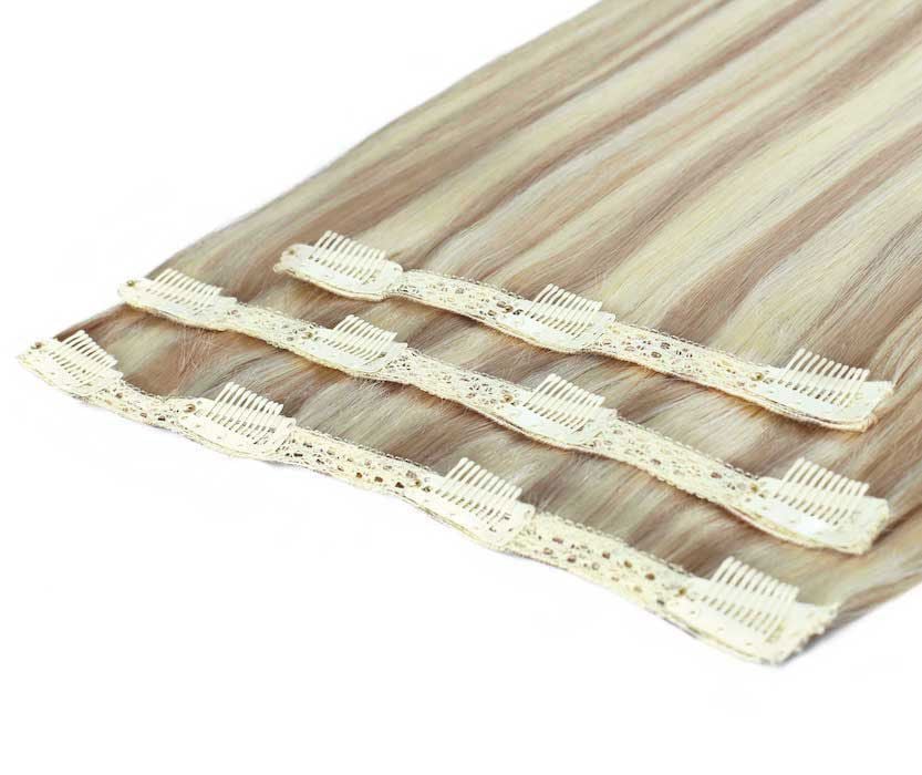 Beauty Works 20" Deluxe Remy Instant Clip-In Hair Extensions - Iced Blonde