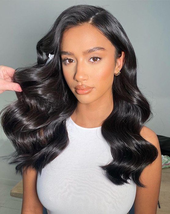 Beauty Works 20" Deluxe Remy Instant Clip-In Hair Extensions - Jet Set Black