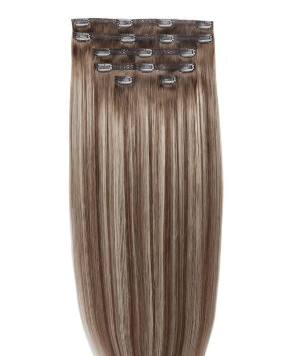 beauty works 20" Double Hair Set Clip-In Extensions - Amalfi Blonde