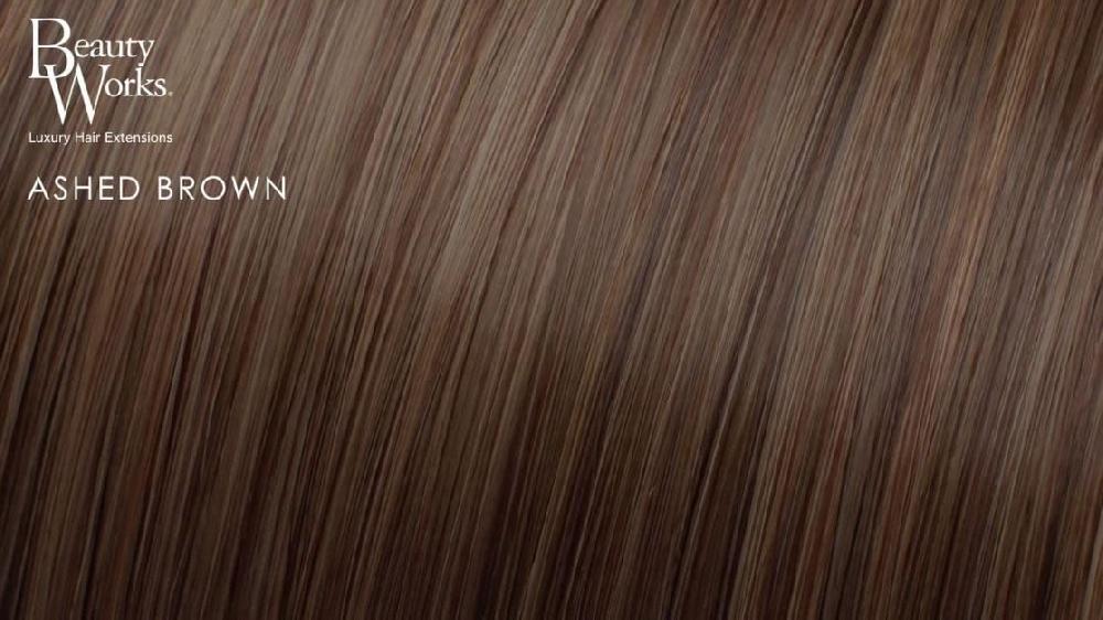 Beauty Works 20" Double Hair Set Clip-In Extensions - Ashed Brown