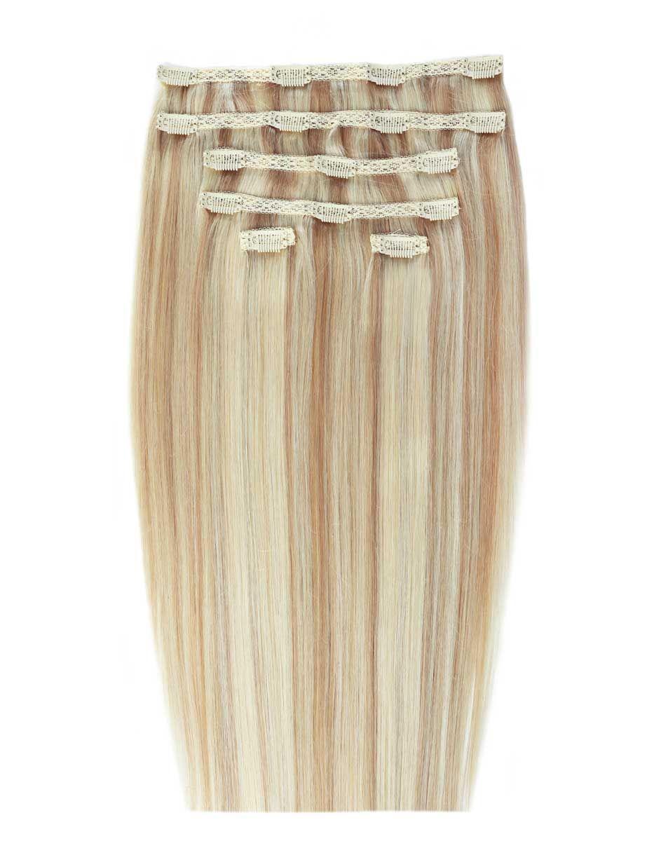 beauty works 20" Double Hair Set Clip-In Extensions - California Blonde