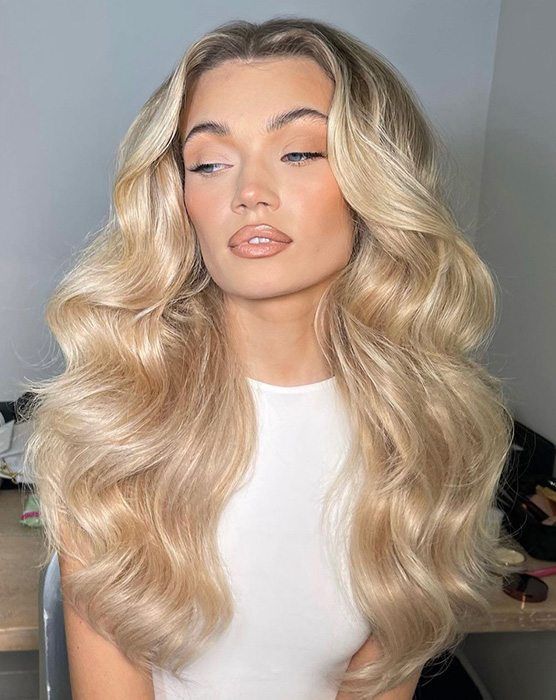 Beauty Works 20" Double Hair Set Clip-In Extensions - Champagne Blonde
