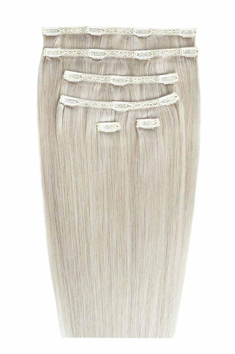 beauty works 20" Double Hair Set Clip-In Extensions - Silver