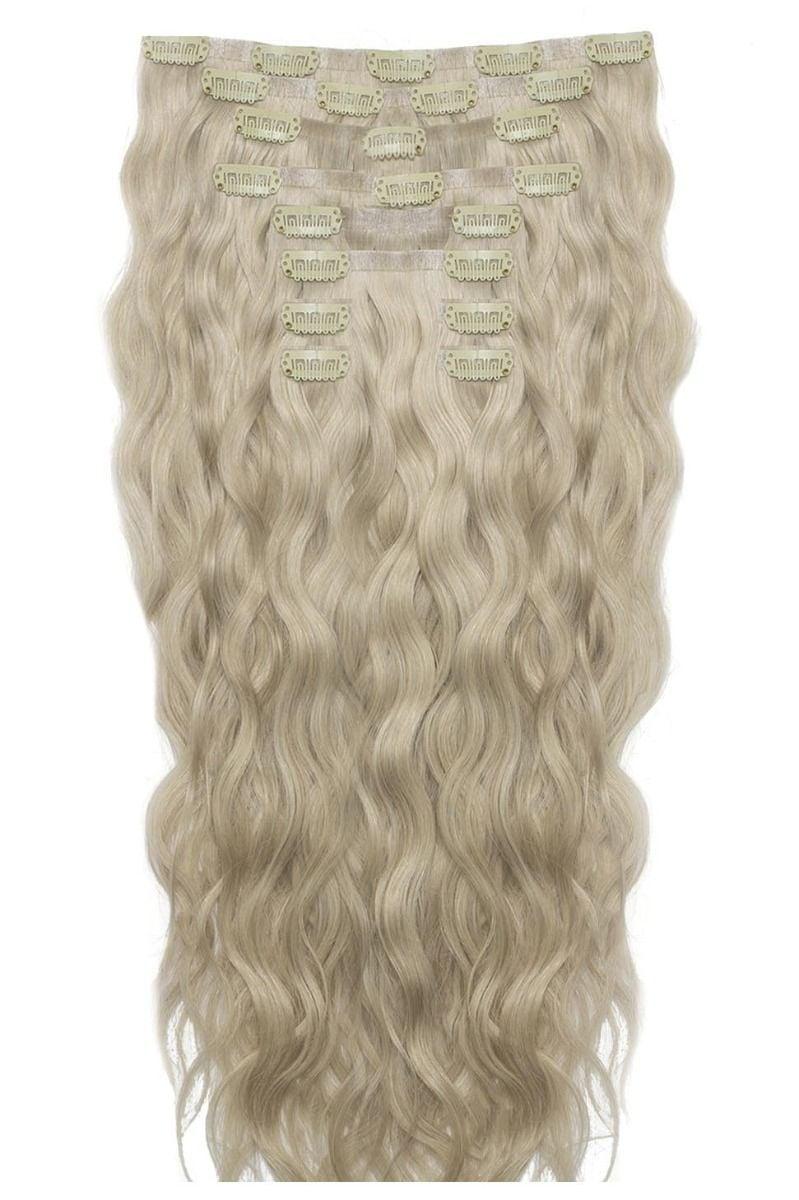 beauty works 22" Beach Wave Double Hair Set - Barley Blonde