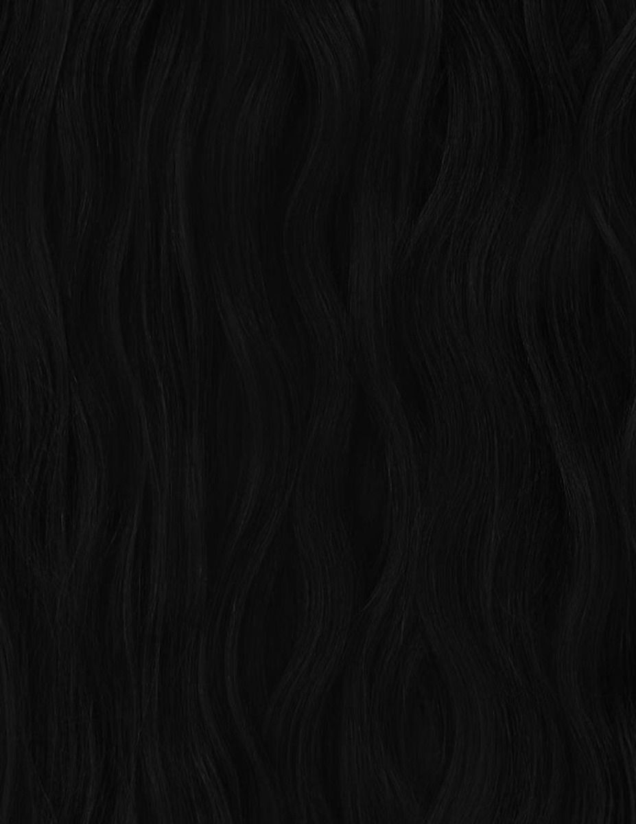 Beauty Works 22" Beach Wave Double Hair Set Clip-In Extensions - Jet Set Black