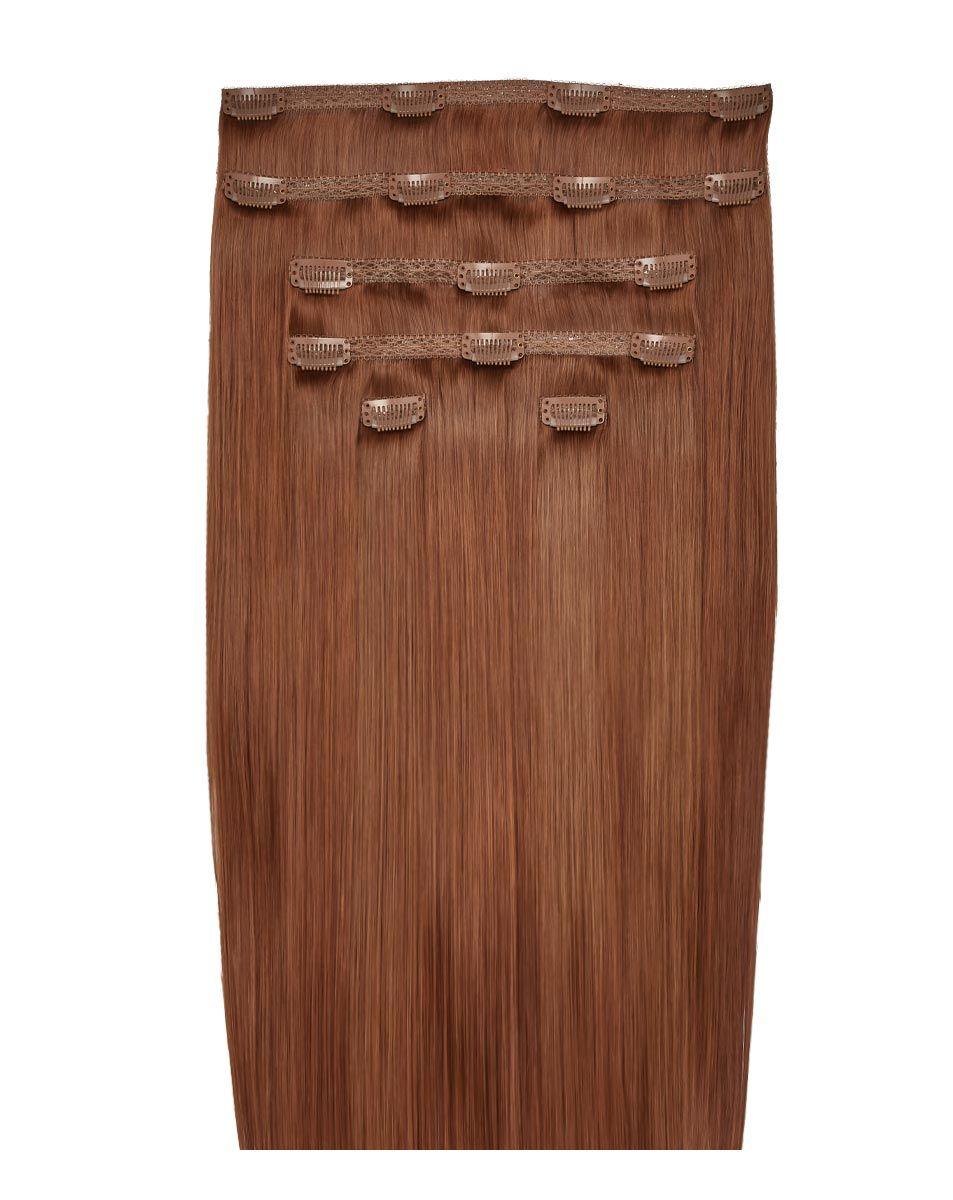 beauty works 22" Double Hair Set Clip-In Extensions - Amber