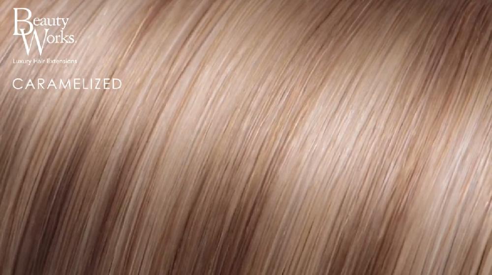 Beauty Works 22" Double Hair Set Clip-In Extensions - Caramelized