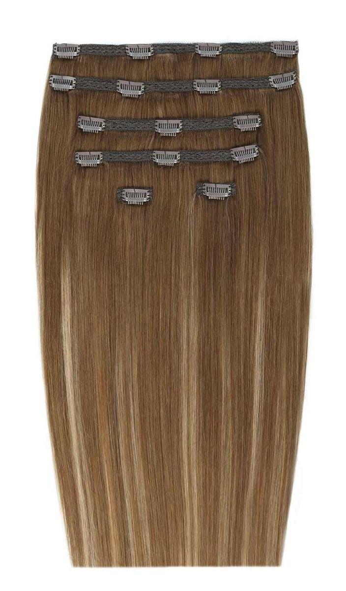 beauty works 22" Double Hair Set Clip-In Extensions - Caramelized