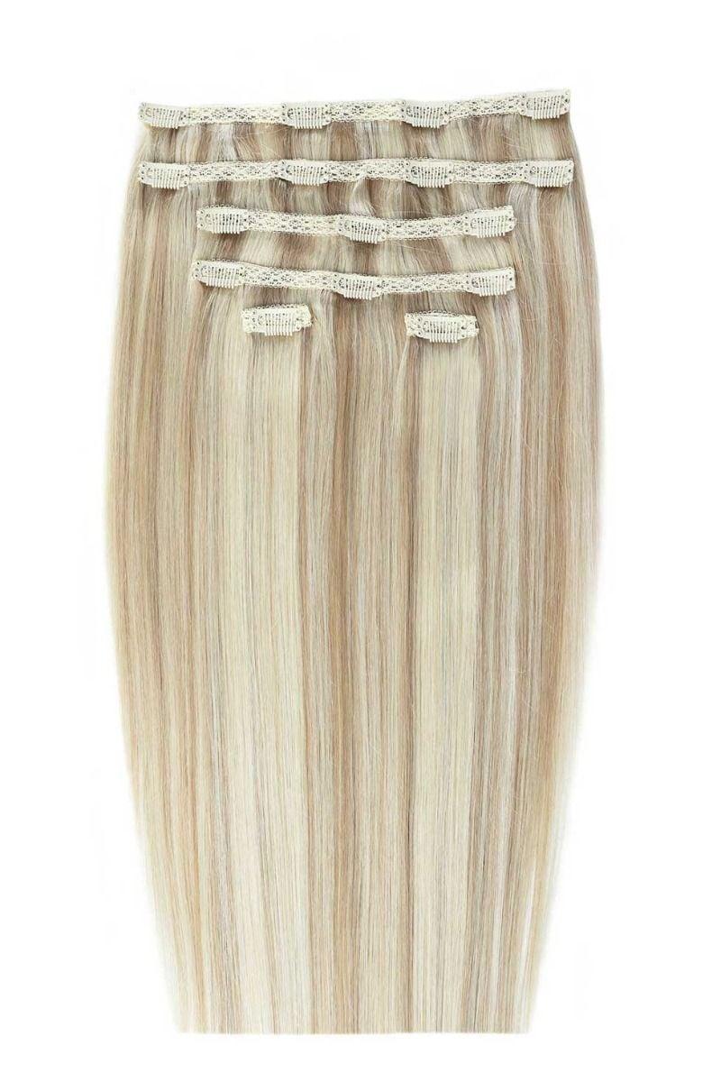 beauty works 22" Double Hair Set Clip-In Extensions - Champagne Blonde