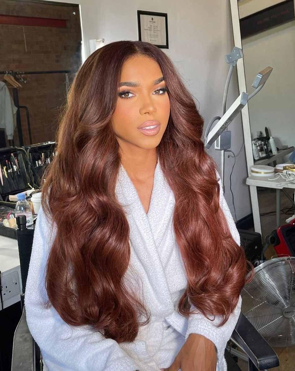 Beauty Works 22" Double Hair Set Clip-In Extensions - Crimson