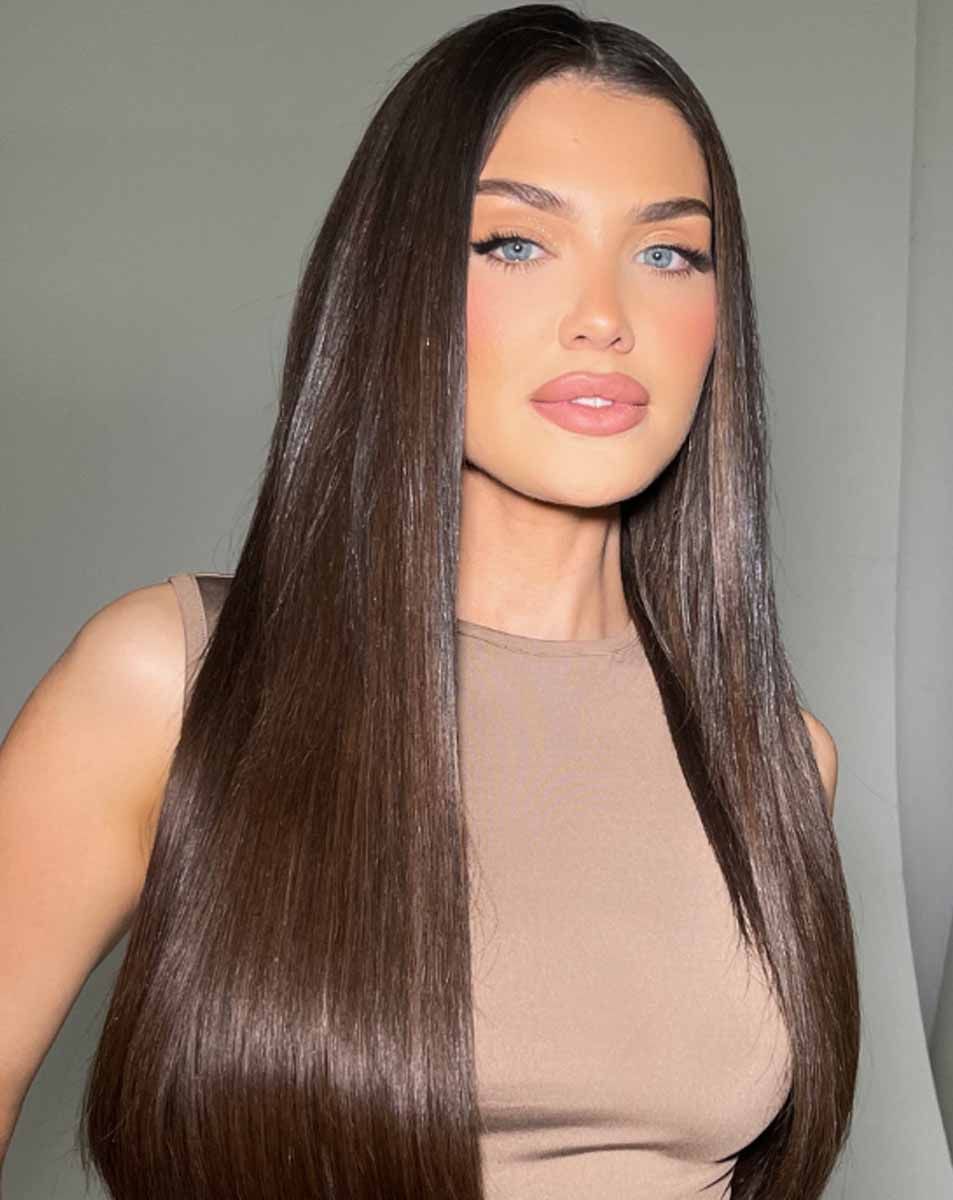 Beauty Works 22" Double Hair Set Clip-In Extensions - Dark Chocolate