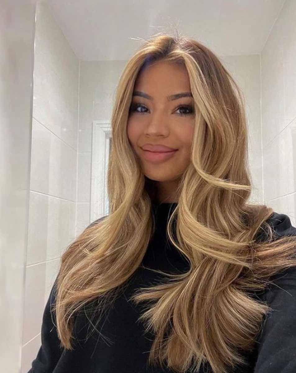 Beauty Works 22" Double Hair Set Clip-In Extensions - Honey Blonde