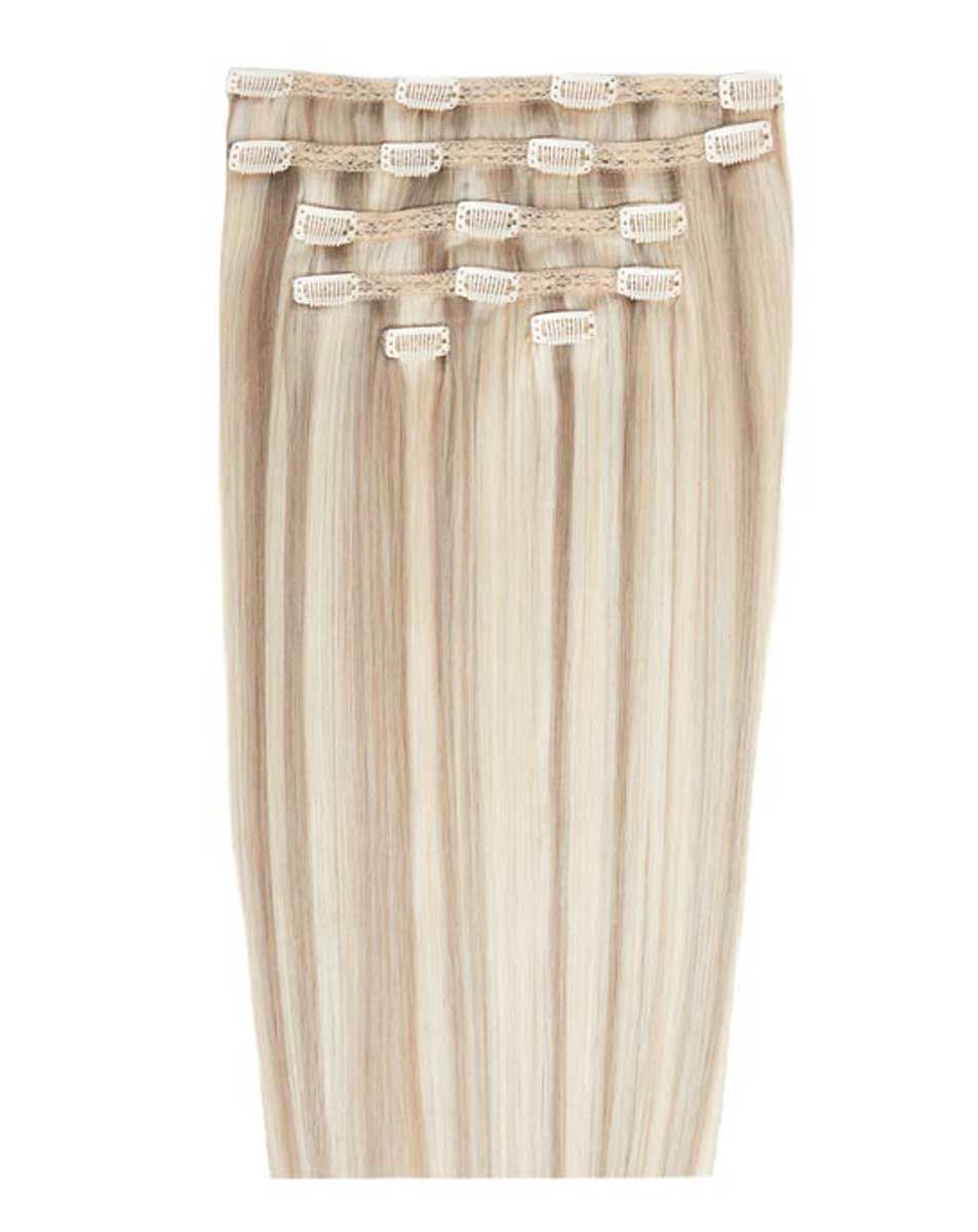 beauty works 22" Double Hair Set Clip-In Extensions - Iced Blonde