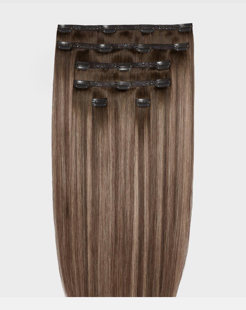 beauty works 22" Double Hair Set Clip-In Extensions - Maya Jama x Cookies and Cream